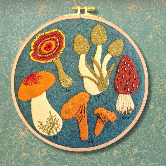 Corinne Lapierre Limited - Fungi Appliqué Hoop Craft Kit