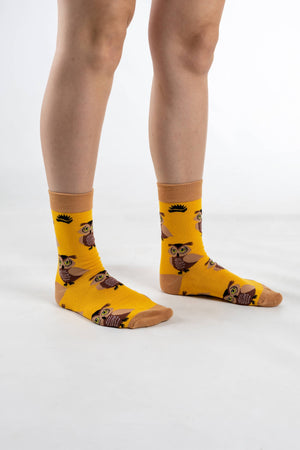 Hedgy Bamboo Socks - Owl