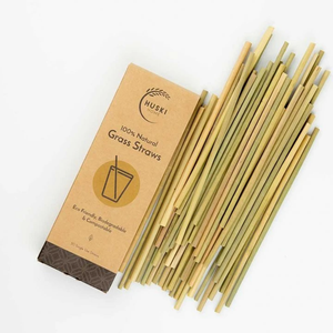 Huski Home - Huski Home biodegradable Grass Straws - 50 in pack