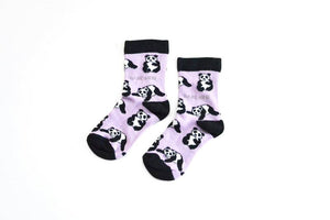 Bare Kind Socks - Kids Bamboo Socks | Panda Socks | Lilac Socks | Asia Socks-Rosy Posy Petals