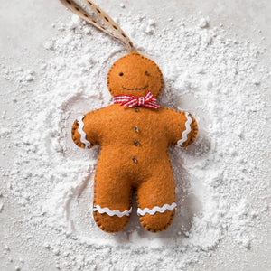 Corinne Lapierre Gingerbread Man Felt Craft Mini Kit-Craft Kits-Rosy Posy Petals